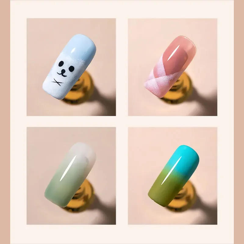 Description Picture 6 of itemGradient Smudge Nail Brush Art Brushes for Manicure Uv Gel Polish Draw Paint Wooden Pen Nail Tools Accesoires Set