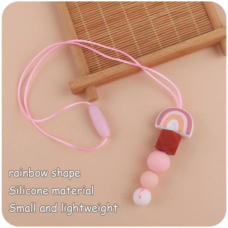 Description Picture 4 of itemBaby Teether Food Grade Silicone Beads Nursing Mom Necklace Baby Gift BPA Free baby gum chewing pendant Accessories Toys