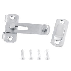 3in Stainless Steel Hasp Latch Lock Sliding Door Lock for Window Cabinet Fitting Room Accessorries Home Hardware