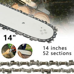 14 Inch Metal Chain Saw 52 Drive Link 3/8 Chain Link Chainsaw Inch Household Feller Pliers Wood Cutting Chainsaw Accessories