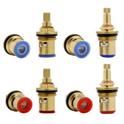 Universal Replacement Tap Valves Brass Ceramic Disc Cartridge Inner Faucet for  for Bathroom Clockwise & Anti-clock