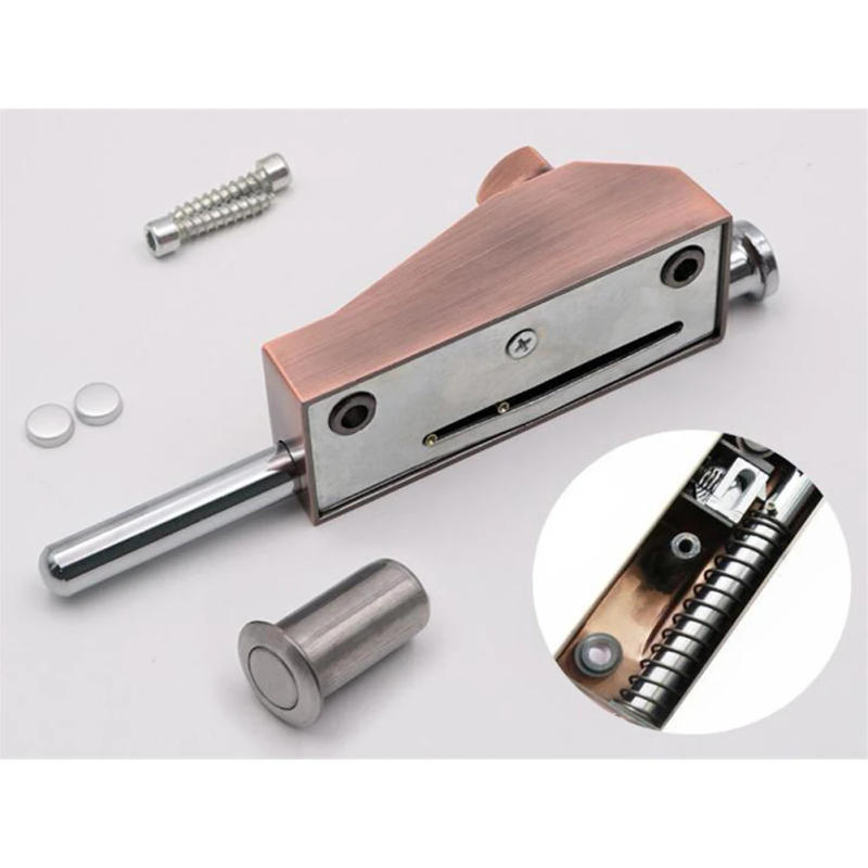 Description Picture 3 of itemGlass Door Lock Floor Spring Bolt Framed Glass Door Lock Aluminum Alloy Door Latch Anti Theft Automatic Bolt Lock Hardware