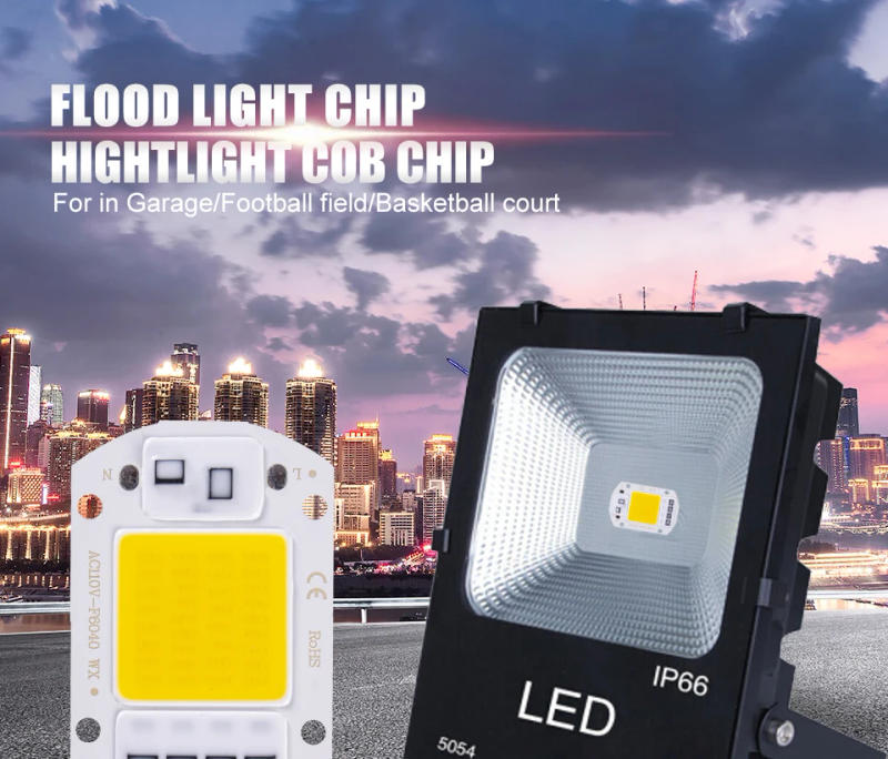 Description Picture 2 of itemLED chip COB Lamp Bead 20W 30W 50W AC 220V Smart IC No Need Driver Lampada outdoor chip light floodlight spotlight Diy Lighting