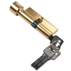 70mm Door Cylinder Lock Biased 3 Keys Anti-Theft Entrance Aluminum Door Lock Home Security Interior Bedroom Lock Cylinder