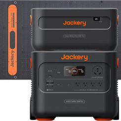 Generator 4000 Kit Explorer 2000 Plus and 1X PackPlus E2000 Plus Expandable Battery with 2X200W Solar Panel 4085 Wh LiFePO4