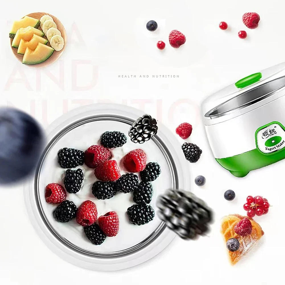 Description Picture 4 of itemYogurt Maker Mini Automatic Yogurt Machine Household DIY Yogurt Tools Kitchen Appliances Stainless Steel Tank Appliances Yogurt