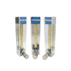Gas Air Liquid Panel Gas Air Flowmeter Rotameter With Control Valve