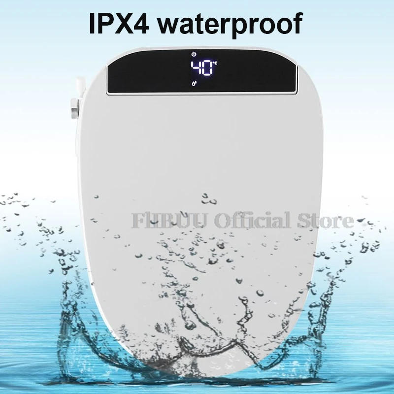 Description Picture 6 of itemElongated Smart Bidet Toilet Seat Cover Warm Air Dryer Warm Water Heated Seat Soft Close Toilet Lid Night Light Rear Front Wash