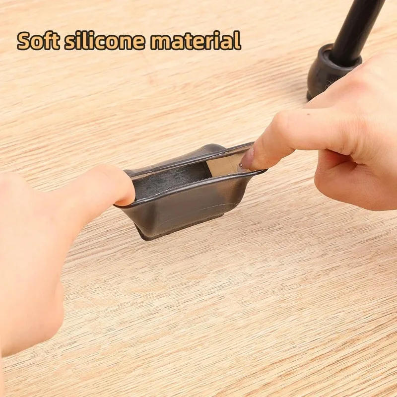 Description Picture 5 of item12/1pcs Silicone Chair Cover Round Floor Protector Table Leg Cups with Felt Mat Non-slip Furniture Foot Protectors Home Decor