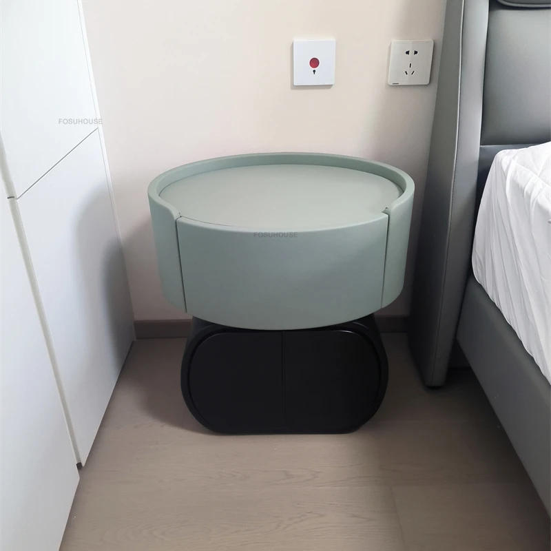 Description Picture 5 of itemModern Designer Solid Wood Nightstands Light Luxury High-end Storage Cabinets Bedroom Furniture Nordic Simple Bedside Tables