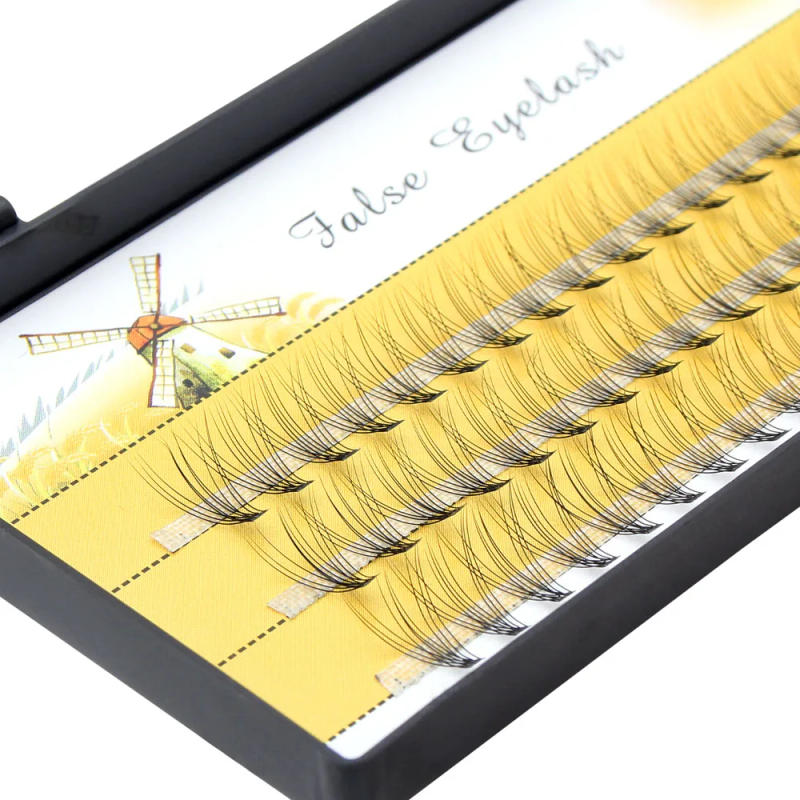 Description Picture 4 of item60 Bundles 10D Natural Individual Eyelash Extension Mink 3D Volume Effect Faux Eyelashes Cluster False Lashes Makeup Cilia