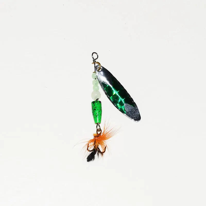 Description Picture 3 of itemFeathered hook fishing bait pesca isca artificial fishing lures spinnerbait fishing tackle accessories spin bait