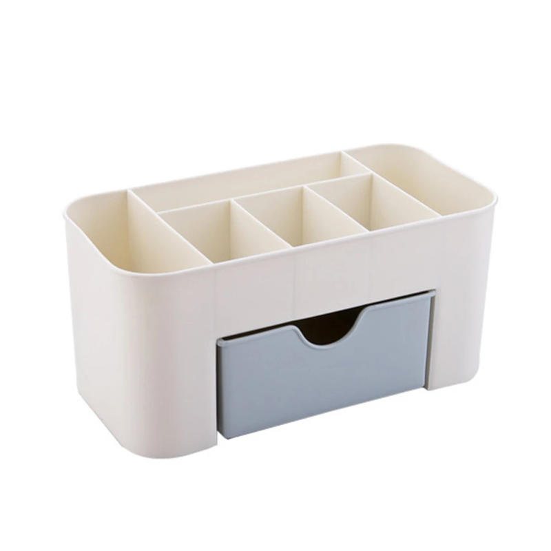 Description Picture 6 of itemJewelry Cosmetics Organizer Drawer Style Storage Box Lightweight Ample Space for Office Desktop Dressing Table