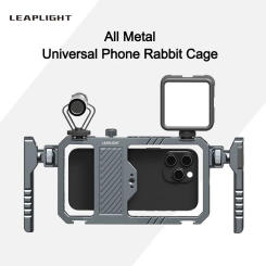 Leaplight Universal Handheld Smart Phone Cage for Iphone 15 14 Pro / Pro Max Samsung Huawei Video Cage Mobile Phone Stabilizer