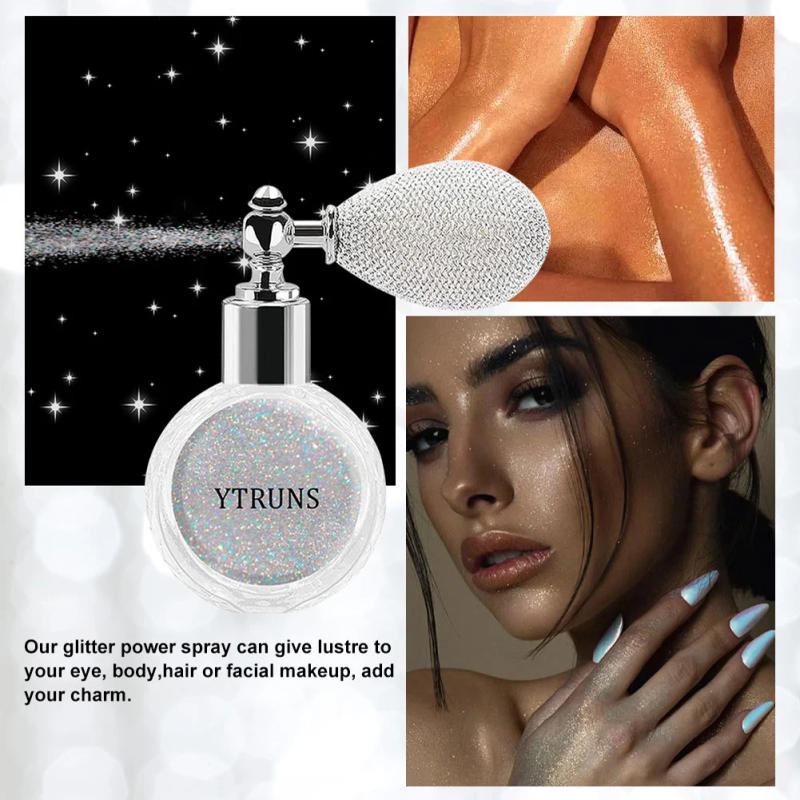 Description Picture 3 of itemStar glitter spray, mixing color system, body makeup highlighter, 3D glitter fine powder, suitable for performances and banquets