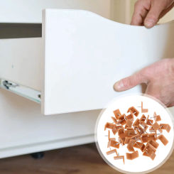 40 Pcs Plastic Drawer Slides Guides Stoppers Glides Tack for Dresser Stops Tacks