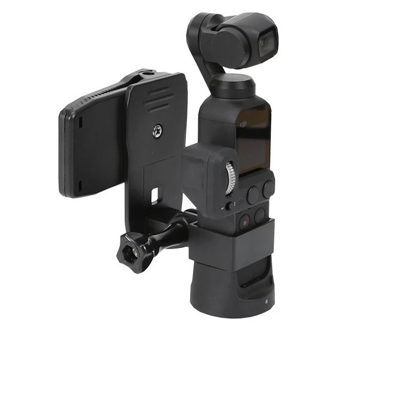 Description Picture 2 of item4 in1 Backpack clip fixed bracket with J-shaped base frame screw for DJI osmo Pocke/ Pocket 2 camera gimbal camera accessories