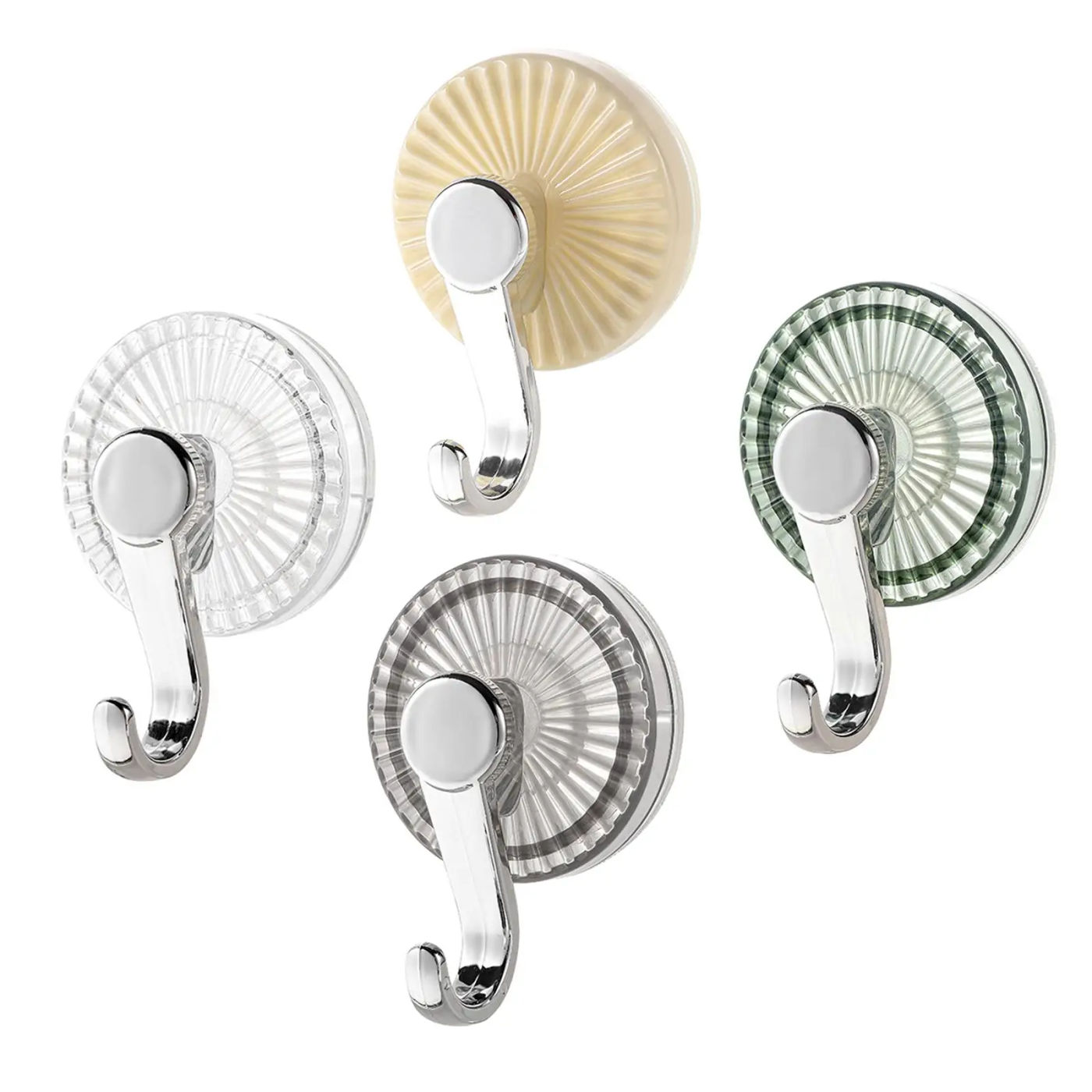 Description Picture 3 of itemVacuum Suction Cup Hooks Shower Hooks Wreath Hanger Wreath Suction Holder Hanger for Bathroom Glass Door Kitchen Restroom Towel