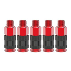 5-piece/set Quick-Connect Air Fittings Universal Air Coupler Set Aluminum-alloy Air Compressor Accessories Durable