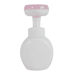 Flower Liquid Soap Dispenser Stamp Hand Soap Pump Bottle Floral Foam Bubbler Handsoup Plastic Bathroom Trip Travel Pink