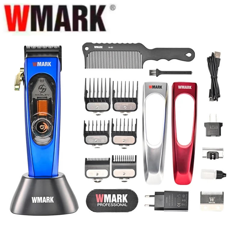 Description Picture 6 of itemWMARK's new NG-9004 Men's hair clipper 10000 RPM magnetic caliper 3-color replaceable with charging base