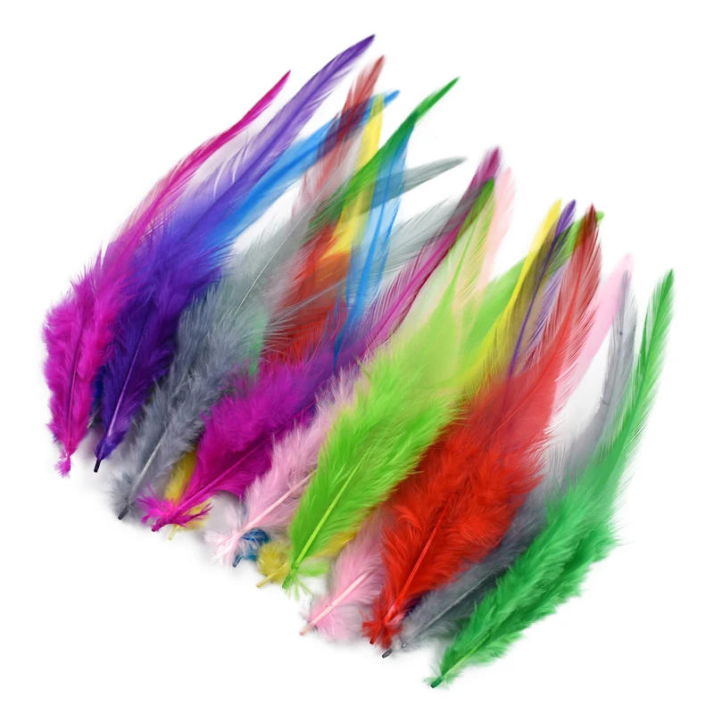 Description Picture 4 of item50Pcs/Lot Colored Pheasant Feathers DIY Decoration Natural Black White Crafts Handicraft Accessories Chicken DIY Plumes Decor