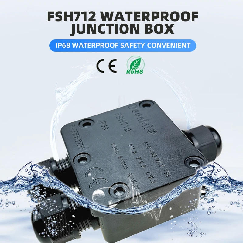 Description Picture 2 of itemIP68 2/3 Way Waterproof Junction Box for Street Light Outdoor Y-shape Mini Buried Wire Connector Electric Wire Box with Terminal