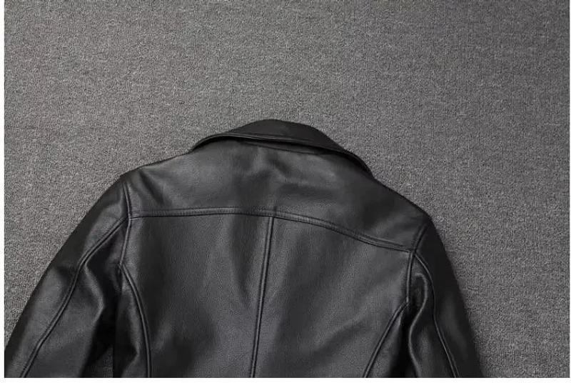 Description Picture 6 of itemshipping.Cheap Free leather trench coat.Men's Business Cowhide jacket.Long Slim natural wear.Trench coat 100% de couro