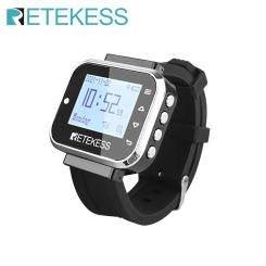 Retekess TD110 Hookah Wireless Waiter Watch Receiver Restaurant Pager 7 Languages 433MHz For Bar Cafe Hotel Customer Service