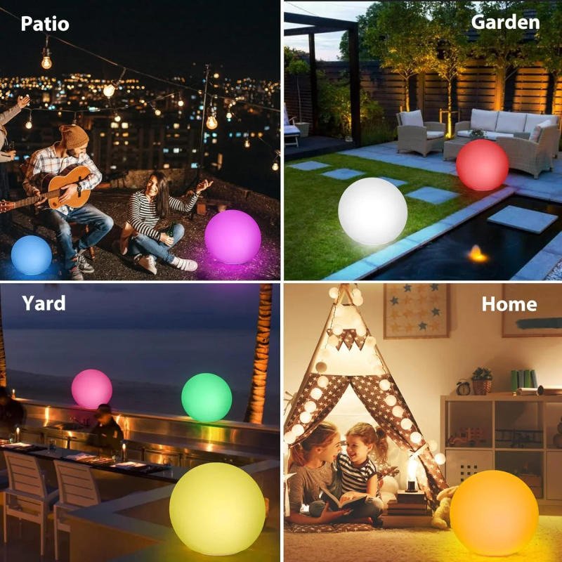 Description Picture 6 of itemWaterproof LED Lawn Light Solar Powr RGB garden Color Change Glowing Ball Hotel Decoration Lighting Orbs Swimming Pool Ball