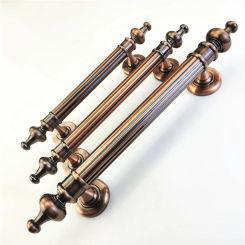 Modern Sliding Barn Gate Red Bronze Handle 255/290/345mm Bedroom Restaurant Bathroom Furniture Garage Wooden Door Hardware Pull