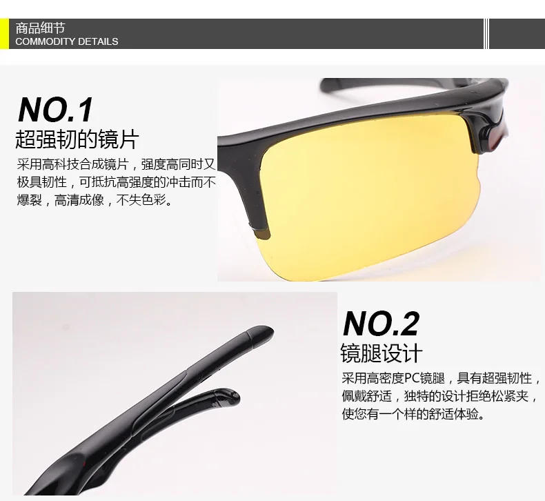 Description Picture 6 of itemOutdoor Sports Eyewear Tactical Polarized Men Shooting Glasses Airsoft Glasses for Camping Hiking Cycling Glasses Travel