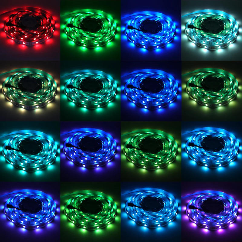 Description Picture 5 of item3AA Battery Power RGB Led Strip Light 5V 5050 SMD with 3/17/24Key Remote Control Lamp Flexible Waterproof Light TV Backlight