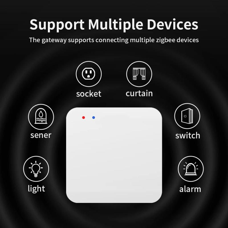 Description Picture 3 of itemTNCE Tuya Zigbee3.0+Bluetooth Wireless Hub Gateway Smart Home Appliances Remote Controller Bridge Works with Alexa Google Home