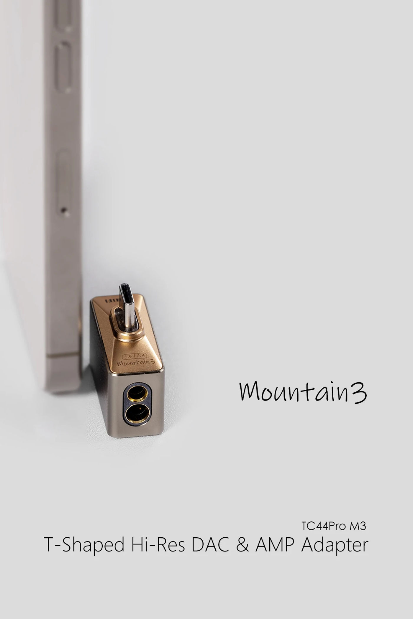 Description Picture 3 of itemDD ddHiFi TC44Pro M3 (Mountain3) T-Shaped Hi-Res DAC & AMP Dongle Adapter, Dual DAC CS43198 and Dual Interfaces 3.5mm and 4.4mm