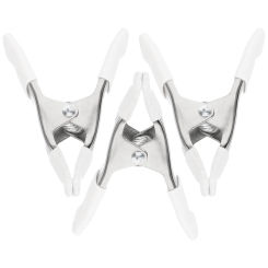 3 Pcs Size Spring Clip A-shaped Clips Backdrop Bride Clamps for