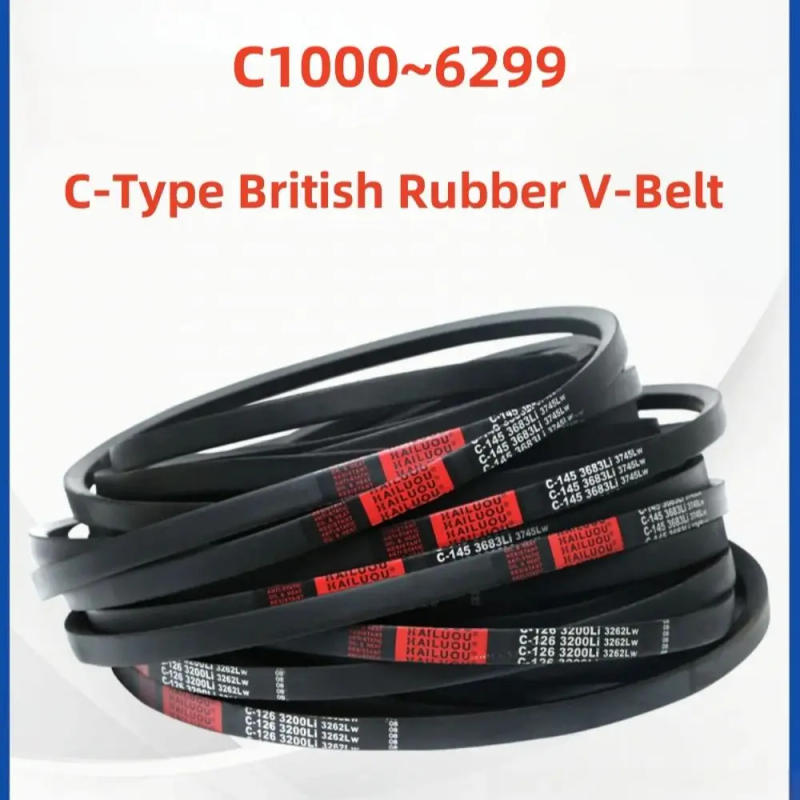 Description Picture 2 of itemC-Type Rubber V-Belt C-2007/2032/2050/2057/2083/2100/2108/2134 Li Mechanical Transmission Belt Metric System Low Elongation