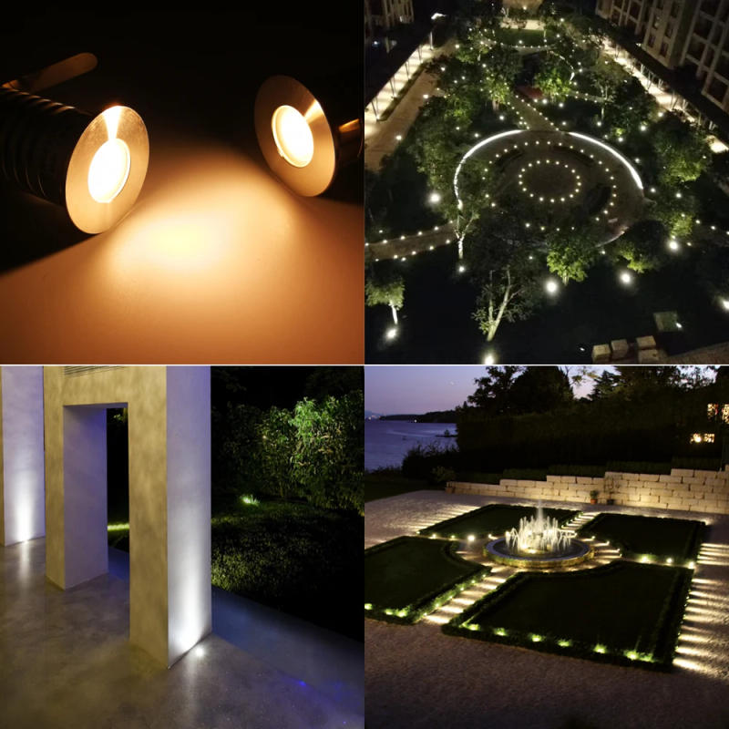 Description Picture 6 of item1W 3W DC12-24V LED Underground Light IP67 Waterproof Stainless Steel Recessed Garden Stair Buried Spot Lamp Post Deck Spotlight