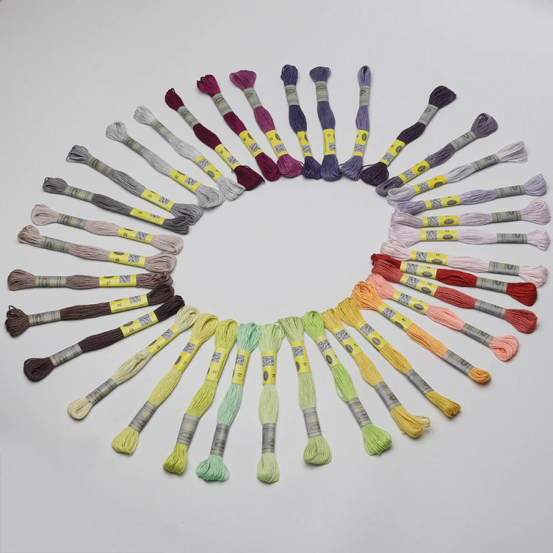 Description Picture 2 of item12 Pieces of New DMC Colors Gassed Double Mercerized Egyptian Cotton Embroidery Thread Cross Stitch Floss 35 Colors Available