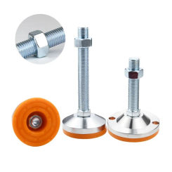 60mm Base Heavy Duty Fixed Adjustable Legs M12 M14 M16 M20 Non-Skid Lathe Foot Cups Articulated Leveling Feet
