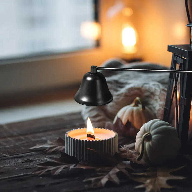 Description Picture 5 of itemBell-shaped Candle Extinguisher Alloy Candle Wick Cover Anti-smoke And Smell Candle Making Kit Accessories Home DIY Xmas Gifts