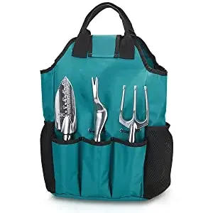 Description Picture 3 of item11 Piece Aluminum Alloy Steel Garden Tool Starter Kit with Garden Bag Outdoor Hand Tool Set for Gardening Planting