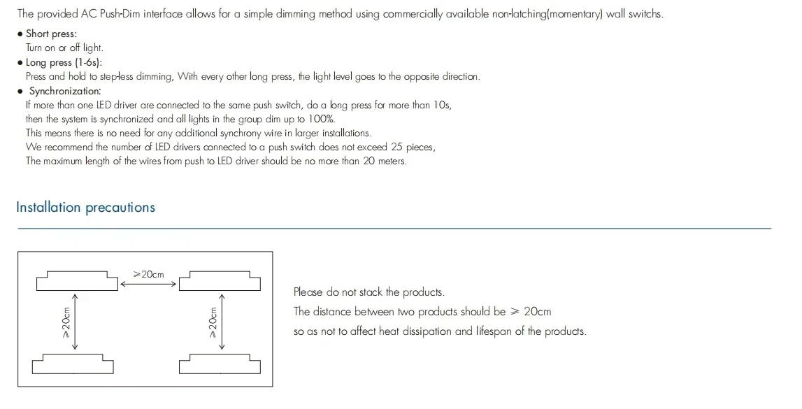 Description Picture 5 of itemNWE 150W DALI Constant Voltage LED Driver LPV-150DA-12/ LPV-150DA-24 12VDC/24VDC for Single Color Led Light Dimmer Power Supply