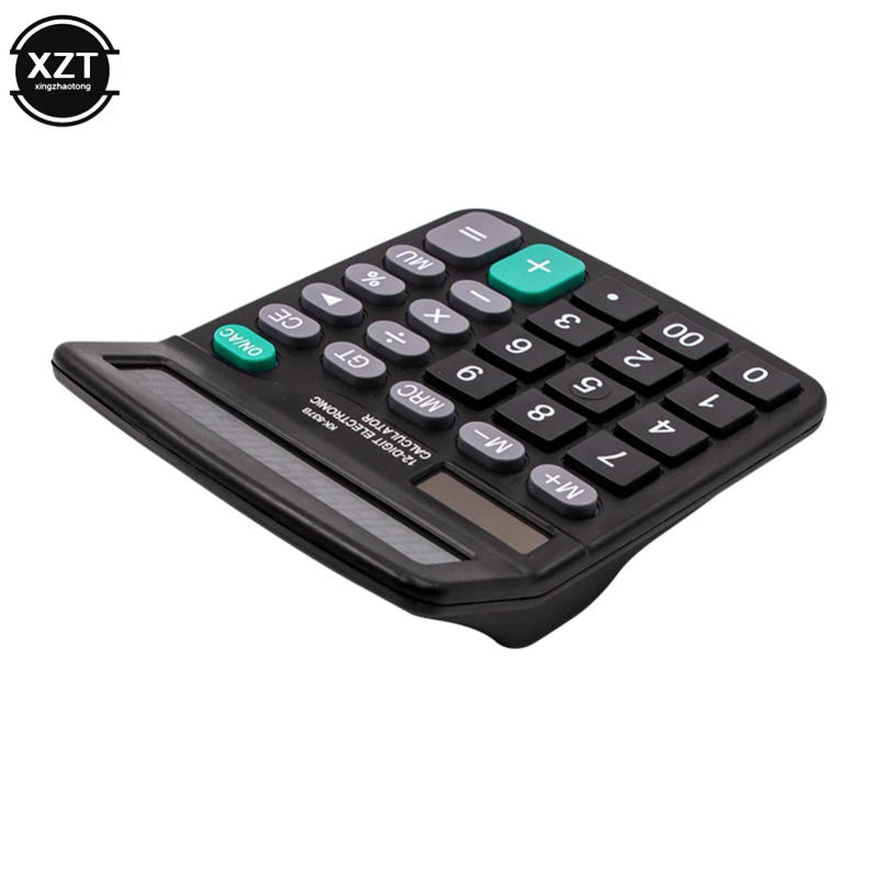 Description Picture 6 of item12 Digits Electronic Calculator Solar Calculator Dual Power Calculator Home Office School Calculators Financial Accounting Tools