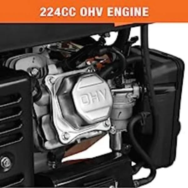 Description Picture 4 of itemWEN DF475T Dual Fuel 120V/240V Portable Generator with Electric Start Transfer Switch Ready, 4750-Watt