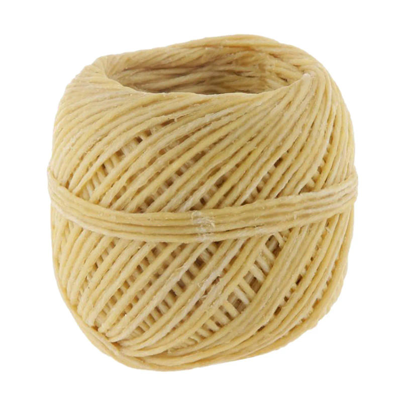 Description Picture 2 of item1 Roll 2.0mmx10m Organic Natural Beeswax Wicks Hemp Candle Wicks Handmade Crafts Ornament Decoration DIY Accessories