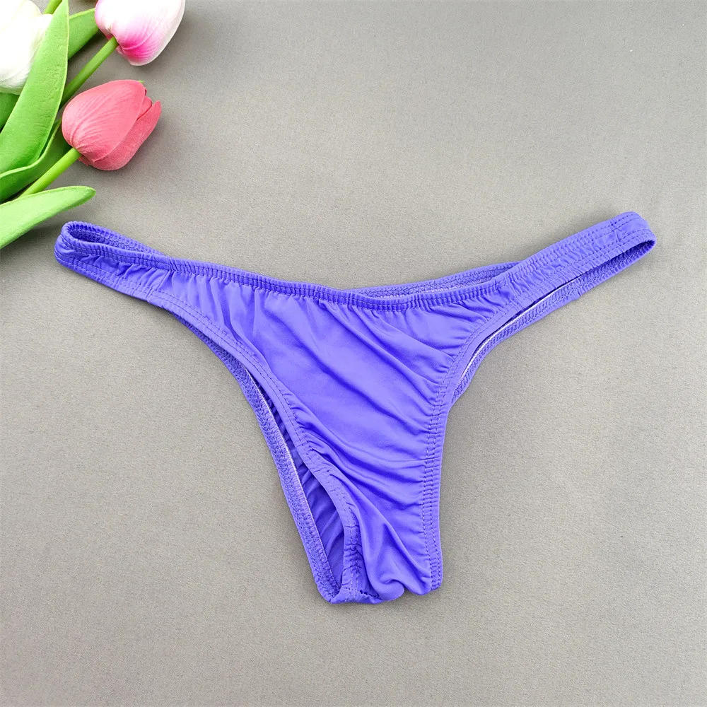 Description Picture 5 of itemErotic Translucent Ice Silk Seamless Mens Underwear Mini Briefs Sexy Soft Bikini Panties 16 Colors