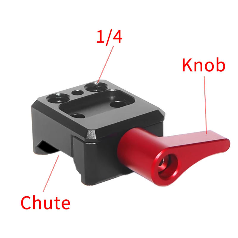 Description Picture 6 of itemQuick Release NATO Rail Clamp 1/4" 3/8" Mounting Holes for Cold Shoe Monitor Support DSLR Camera Cage Rig Extension Magic Arm
