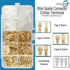 900/135PCS Female Male Spade Wire Butt Connectors Lugs Battery Starter Cable Splice Electrical Crimp Terminals Kit Assortment