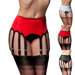 High waist women's sexy non-slip garter belt 10 buckles This style only has garter belt without panties stockings